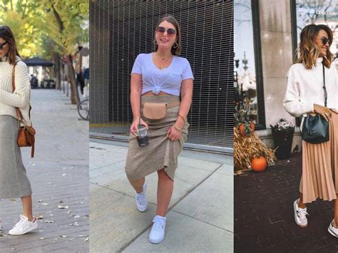 Outfits De Falda Con Tenis Para Mujeres De 40 Años Ideales Para El