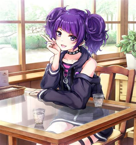 Kawaii Cute Anime Girl Sitting Anime Wallpaper Hd Images And Photos