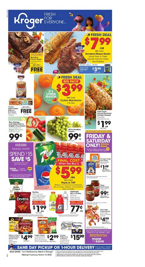 Kroger Weekly Ad Valid Mar 4 - Mar 10, 2020 Sneak Peek Preview Farm