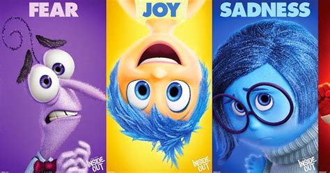 Inside Out Character Profiles Anger Joy Disgust Fear And Sadness