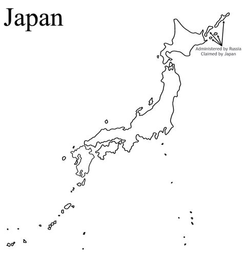 Free Printable Outline Map Of Japan Printable Templates