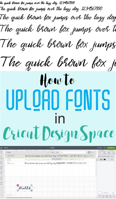 How To Upload A Font To Cricut Design Space Cricut Help Cricut Air