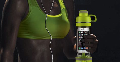 Awesome Water Bottle With Storage Compartment For Your Smartphone