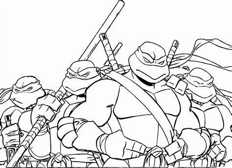 Ninja Turtles Coloring Pages Free Printable Coloring Home