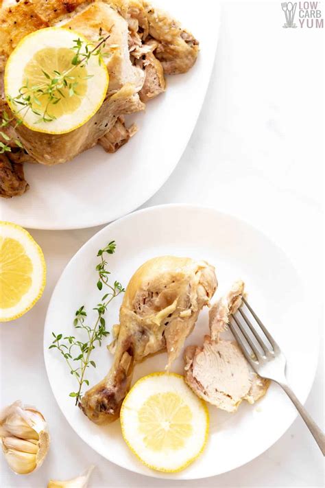 Cut the leg from the body, through the joint, as close as possible to the backbone. Pressure Cooker Whole Chicken in the Instant Pot | Low ...