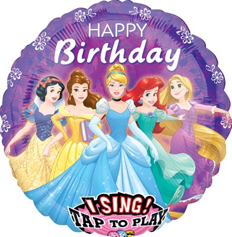 Singing Disney Princess Birthday Balloon 28 In Party City