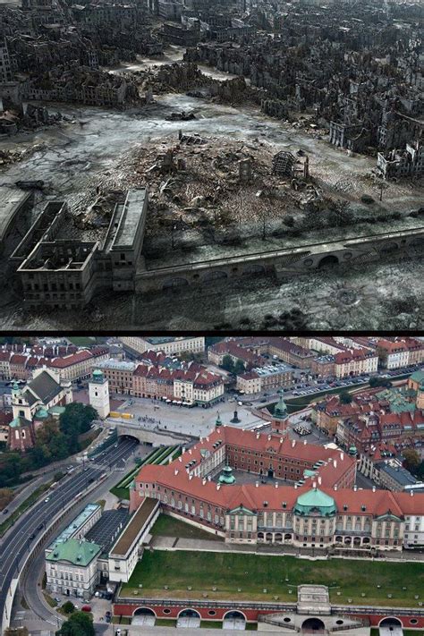 Warsaw Ii Ww And Today From Historykon On Fb Warsaw Uprising