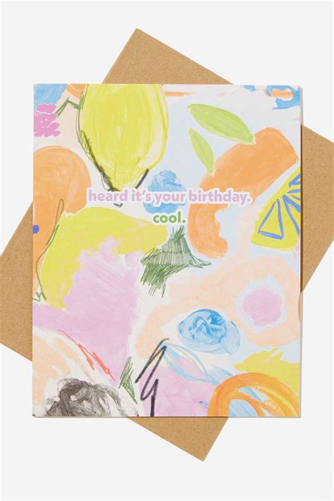 Funny Birthday Card Stationery Backpacks And Homewares Typo