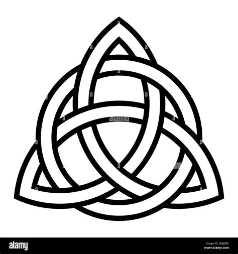 Celtic Triquetra Knot Symbol Stock Photo Alamy