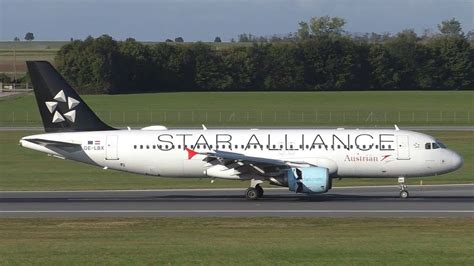 Austrian Airlines Airbus A320 Star Alliance Livery Landing At Vienna