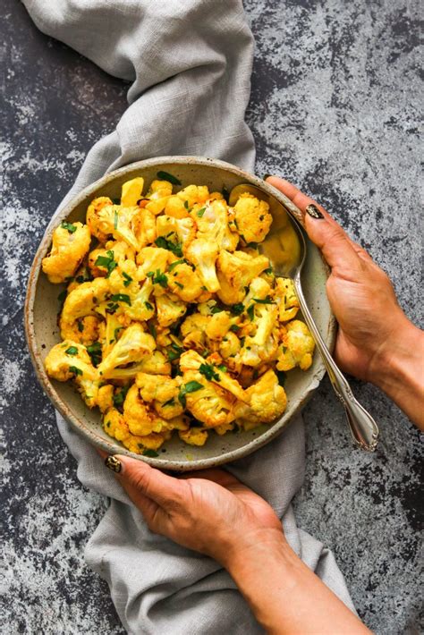 Lemon Turmeric Roasted Cauliflower Paleo Whole30 Aip Keto Vegan What Great Grandma Ate