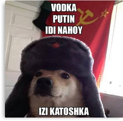 Lienzo Vodka Putin Idi Nahoy Izi Katoshka Jugadores Rusos