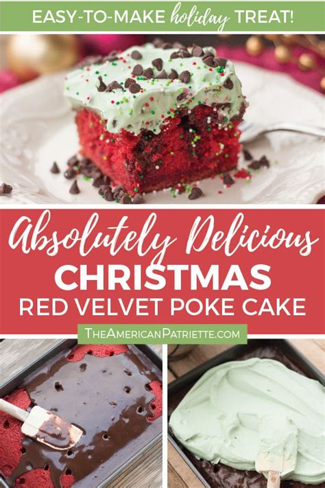 Vintage christmas poke cakes recipes. Christmas Red Velvet Chocolate Poke Cake | Recipe ...