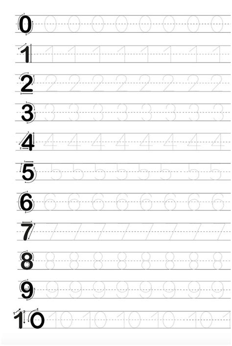 There's also a picture representing each but if your child is ready for tracing and writing, then go ahead and download this free printable. Free Printable For Tracing Letters & Numbers | Tracing ...