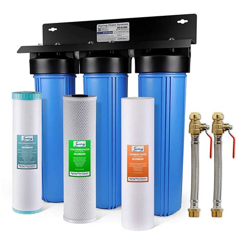 Buy Ispring Wgb32bm 3 Stage Whole House Water Filtration System W 20” X 45” Sediment Carbon