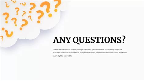 Any Questions Template For Presentations Slidebazaar