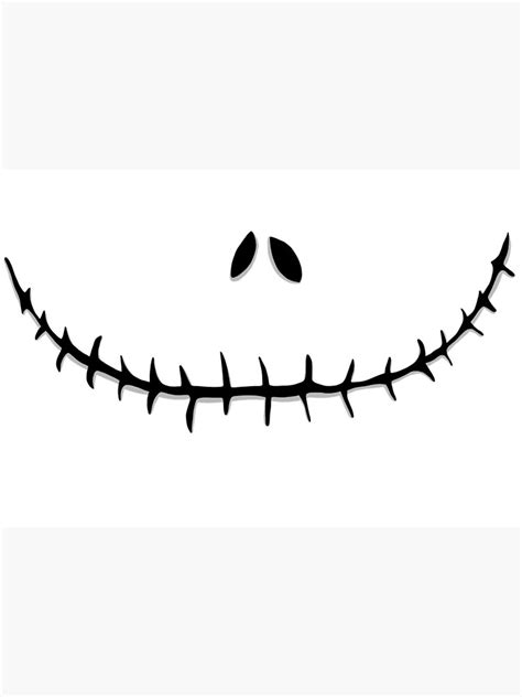 Jack Skellington Smile Mask For Sale By Choppakizzy Redbubble