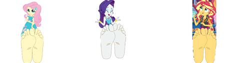 Rarity Fluttershy And Sunset Shimmers Soles Ant By Jerrybonds1995 On