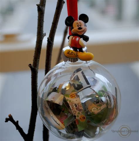 Diy Disney Map Christmas Ornament Upright And Caffeinated