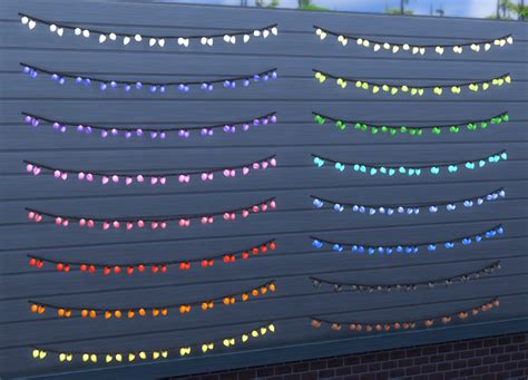 My Sims 4 Blog Bulb String Lights Wall And Ceiling By