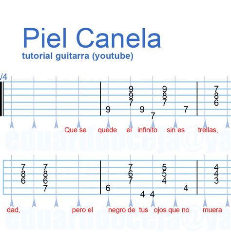 Piel Canela Tutorial Tablaturas