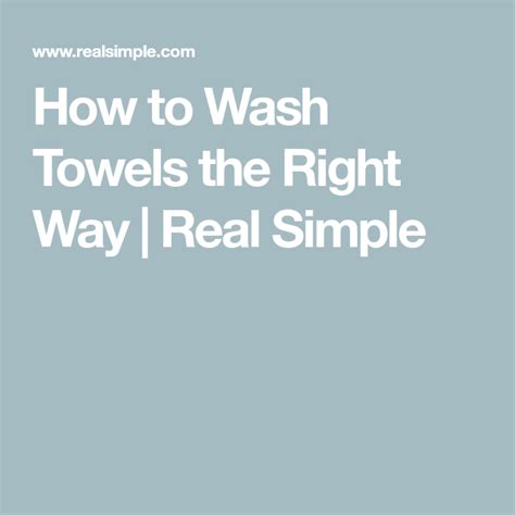 How Often You Should Wash Your Towels And How To Do It According To