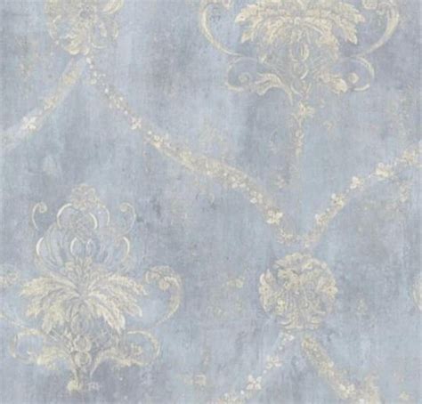 Antique Victorian Damask Wallpaper Regal Vintage Floral Etsy Beige