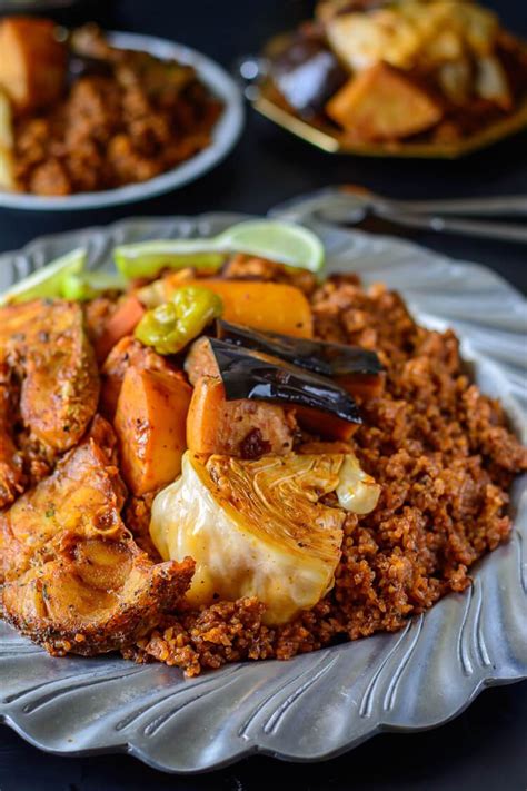 Thieboudienne Senegalese Jollof Rice And Fish Yummy Medley