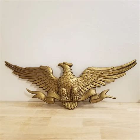 vintage sexton cast metal eagle usa hanging patriotic wall decor 24x9 approx 74 99 picclick