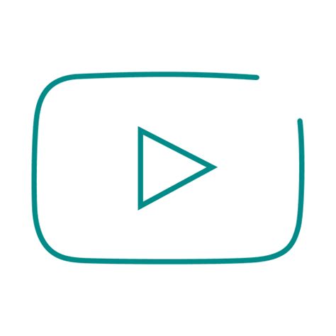Icono De Línea De Youtube Azulsvg Descargar Pngsvg Transparente