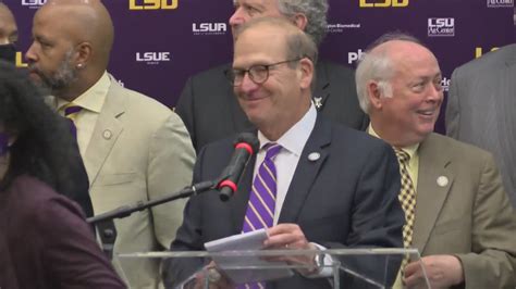 Lsu Board Of Supervisors Selects Dr William Tate Iv As President Youtube