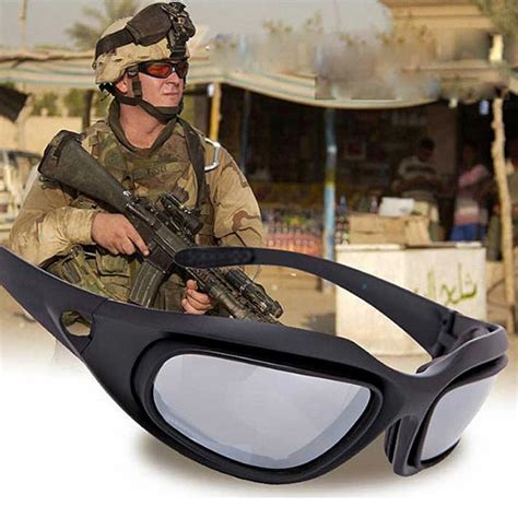Army Glasses Desert Storm 4 Lens Outdoor Sports Military Hunting Sunglasses Anti Uva Uvb War