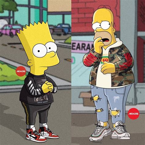 There are 45 drip wallpapers published on this page. Bart or Homer. @machonis #Cultureandvibes | Papel de ...