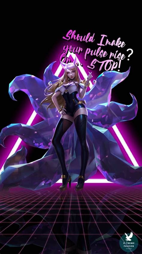 Want to discover art related to kdaahri? Ahri K/DA Skin Custom Wallpaper League of legends by Perfecto99 | League of legends, Lol league ...