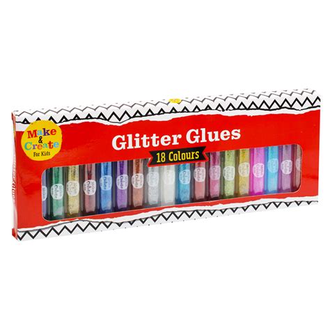 Glitter Glue Set 18 Pack Art And Craft Brand New 5052089225336 Ebay