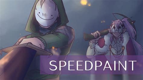 Dream Smp Dream And Technoblade Speedpaint Youtube