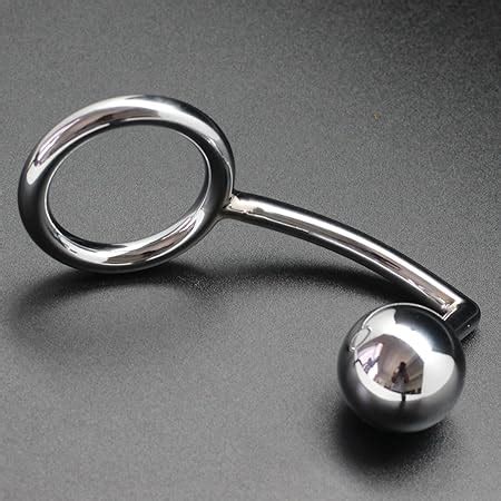 Amazon Teriya Stainless Steel Anal Hook With Penis Ring Metal Butt