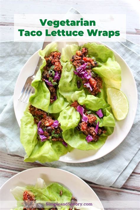 Vegetarian Taco Lettuce Wraps A Healthy Dinner In Minutes