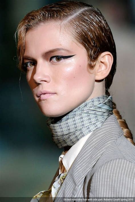 Masculineandrogynous Slicked Hair Slickedgelled Hairstyles The