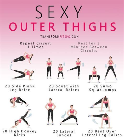 Yoga For Beginners Hot Outer Thigh Workout Thigh Exercises Workout Plan