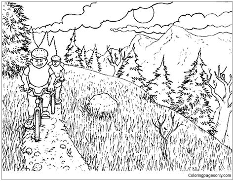 Apr 29, 2021 · here are free printable baby shower games! Nature Mountain Bike Coloring Page - Free Coloring Pages ...