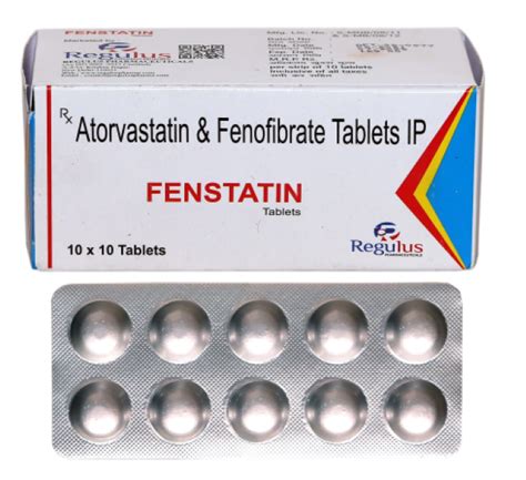 Fenstatin Atorvastatin 10mg And Fenofibrate 160mg Tablet 1010