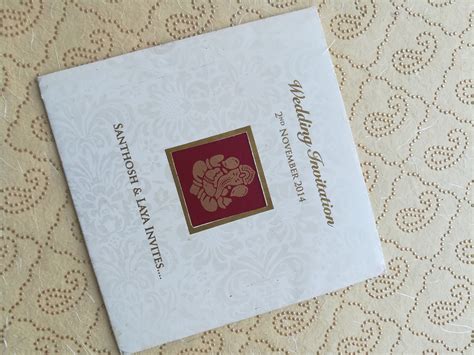 » a hindu wedding card is the symbol of hindu marriage customs they convey the message in a traditional way. South Indian Traditional wedding card Which conveys modern ...