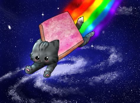 Cybergata For The Love Of Poptart Nyan Cat Fan Art 78300 Hot Sex Picture