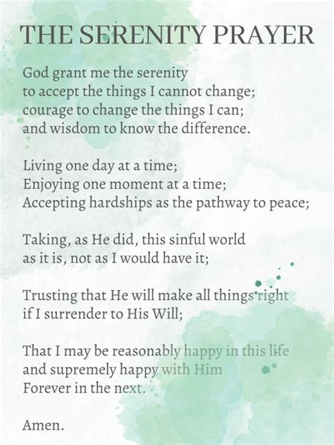 The Serenity Prayer They You And Me