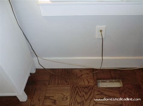 Hide Cable Cords Without Drilling Holes Patching Drywall Domestic Deadline