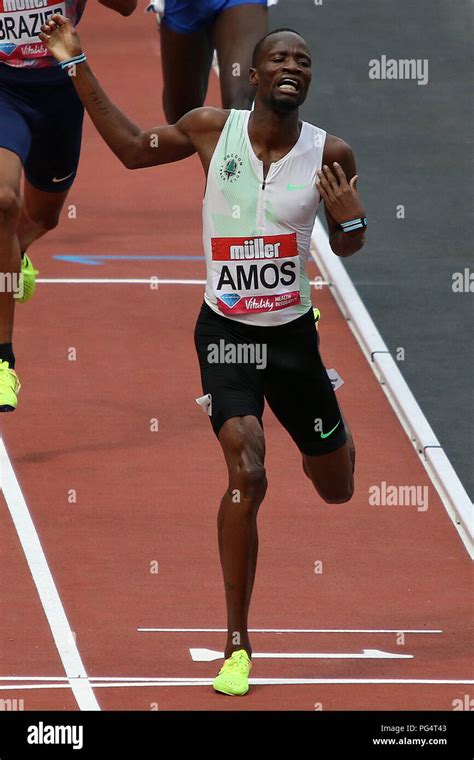 Nijel Amos Of Botswana Wins The Mens 800 Metres At The 2017 Muller