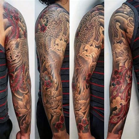 Black outline tribal phoenix tattoo design for forearm. 50 Japanese Phoenix Tattoo Designs For Men - Mythical Ink ...