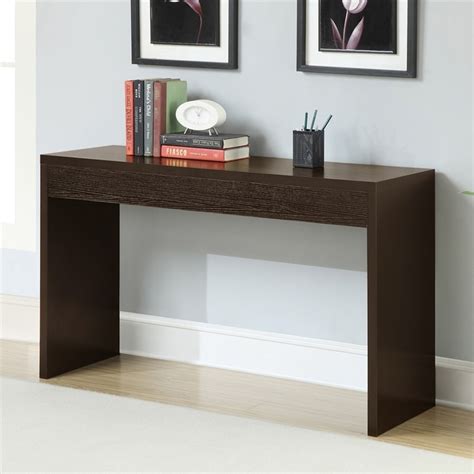 Perfect for either holding plants in your hallway or photos of the family in your living room, a console or hallway table is an essential element to any home. Convenience Concepts Northfield Espresso Composite Modern Console Table at Lowes.com