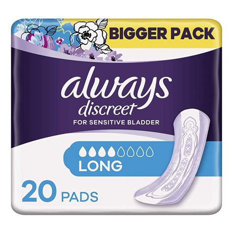 Buy Always Discreet Long Pads 20 Pack Chemist Direct